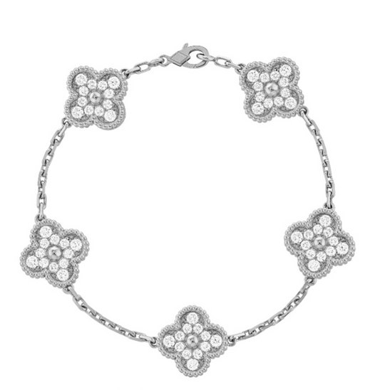DELUXE CLOVER BRACELET – SILVER