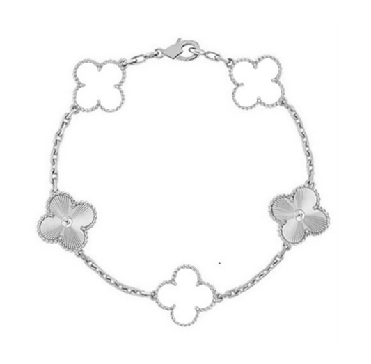 DELUXE CLOVER BRACELET – WHITE