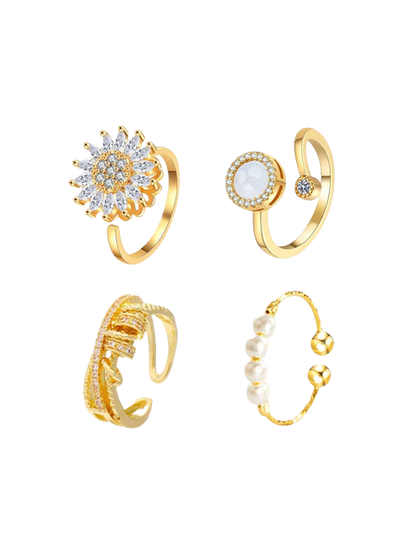 Eliz Anxiety Spinner Ring Set