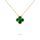 GREEN CLOVER NECKLACE