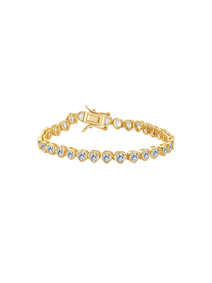 Arabella Heart-Cut Zirconia Tennis Bracelet