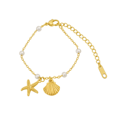 SEA SHELL BRACELET - GOLD