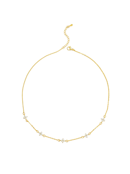 Dina Flower Zirconia Necklace