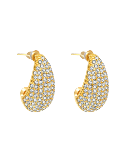 Eloisa Pavé Teardrop Zirconia Earrings