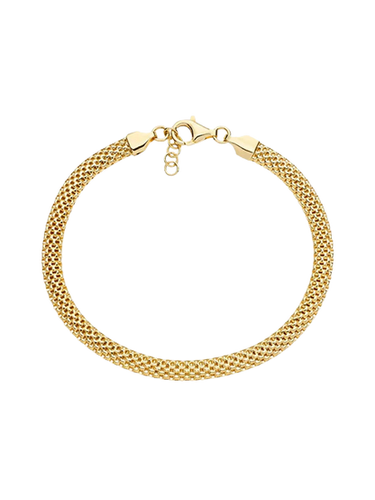 Domed Mesh Chain Bracelet