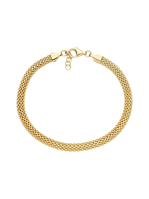 Domed Mesh Chain Bracelet