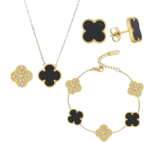 Liona CLOVER SET BLACK