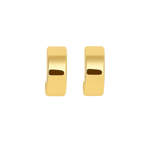 VINTAGE HOOP EARRING - GOLD
