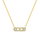 Melissa Triple Zirconia Pendant Necklace