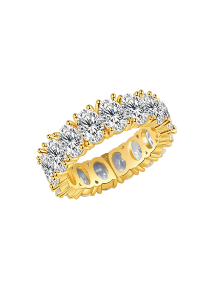 Oval Cut Statement Band Ring