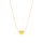 Mini Heart Pendant Necklace - Gold