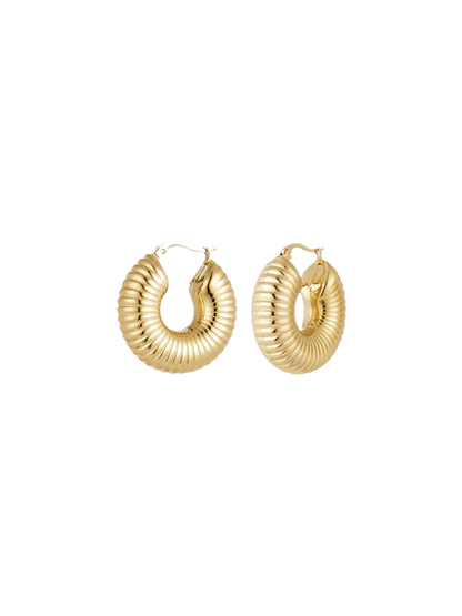 Luana Ribbed Hoops