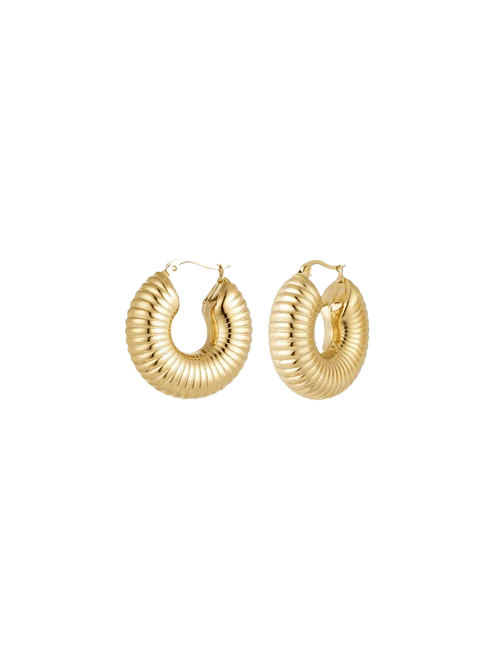 Luana Ribbed Hoops