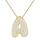 Pavé Bubble Initial Pendant Necklace