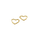 MINI HEART HOOPS GOLD