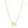 Interlock Heart Necklace - Gold