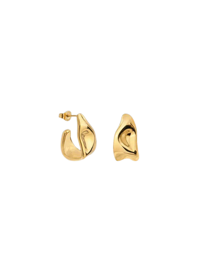 Maeve Irregular Chunky Hoops