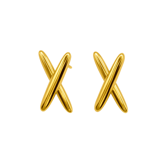 Kiss Earrings - Gold