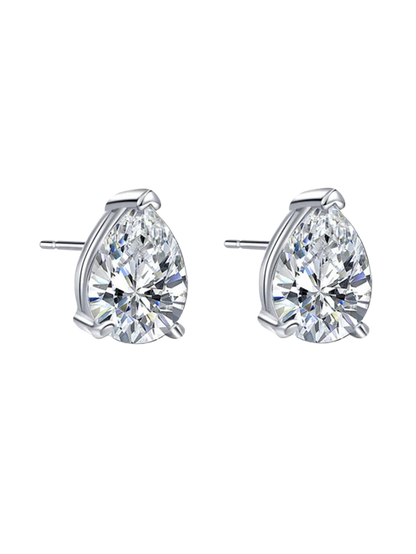 Kath Pear Cut Zirconia Stud Earrings