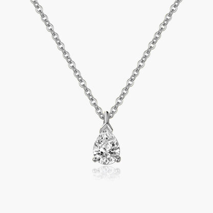 Daphne Pear Cut Zirconia Pendant Necklace