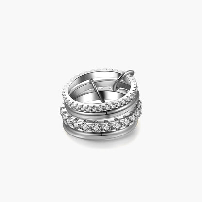 Ramona Rhinestone Stacked Ring