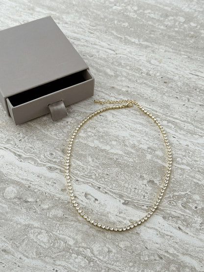 Zeya Zirconia Tennis Choker Necklace